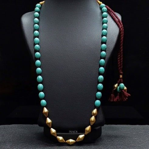 Dholki Gold-plated Turquoise Necklace