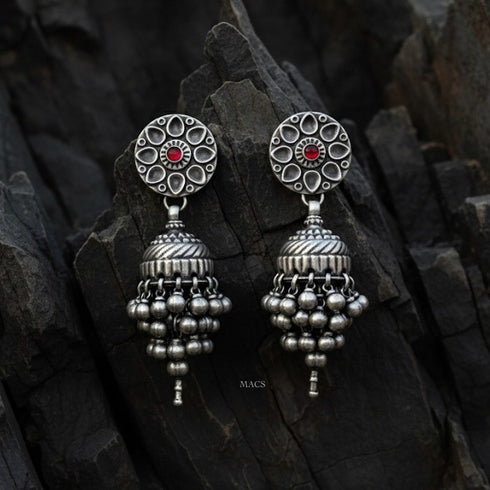 Vintage pure silver jhumka