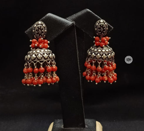 925 Coral Jhumka