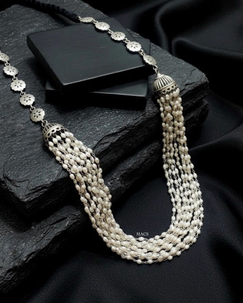 Silver Pearl Necklace