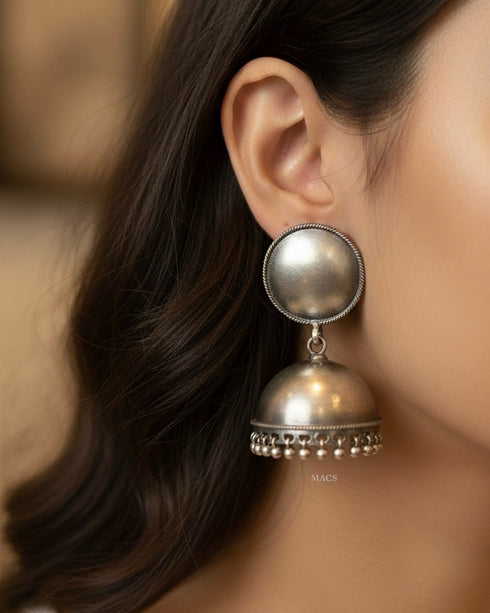 925 Silver Plain Jhumka