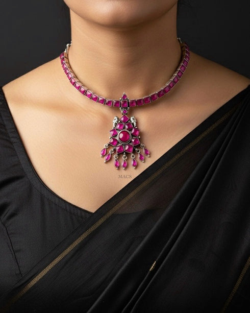 Pink Kemp Addigai Necklace (pre order)