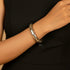 925 Silver Flexible Bangle kada (Pair,Size 2.8)