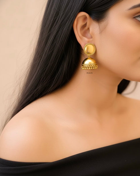 925 Gold plated Silver Jhumka