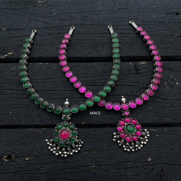 925 Silver Reversible Attigai Necklace (pre order)