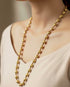 Gold plated silver dholki necklace from macs jewelry