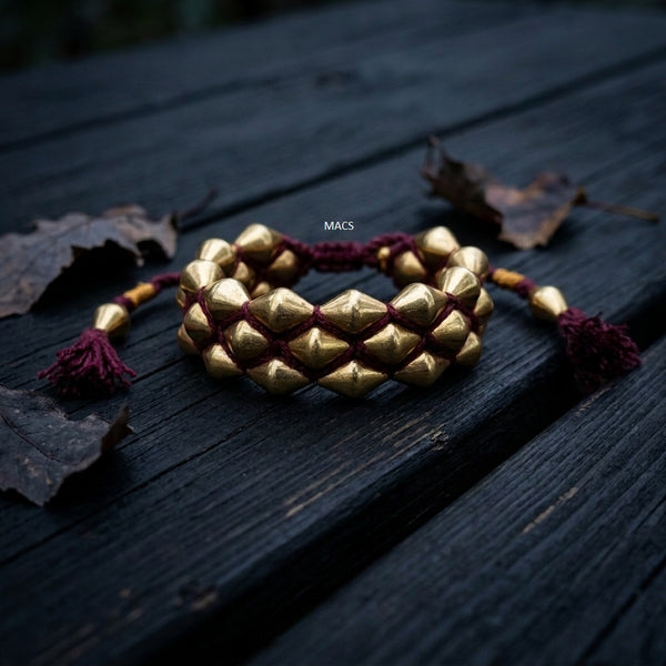 Dholki Gold Pochi Bracelet
