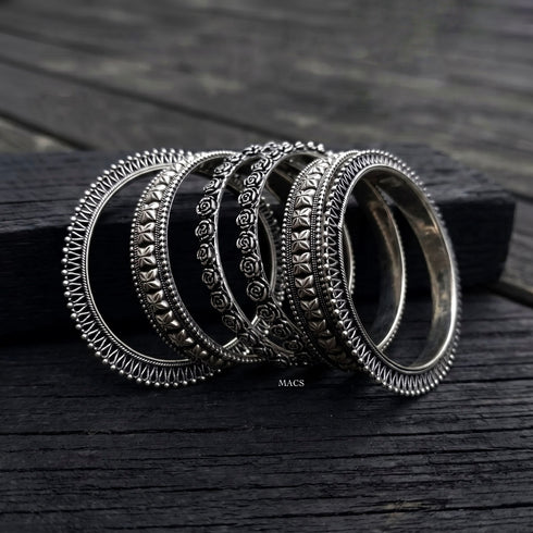 925 Silver Bangle Set (2.4)