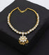 White Kundan attigai Necklace