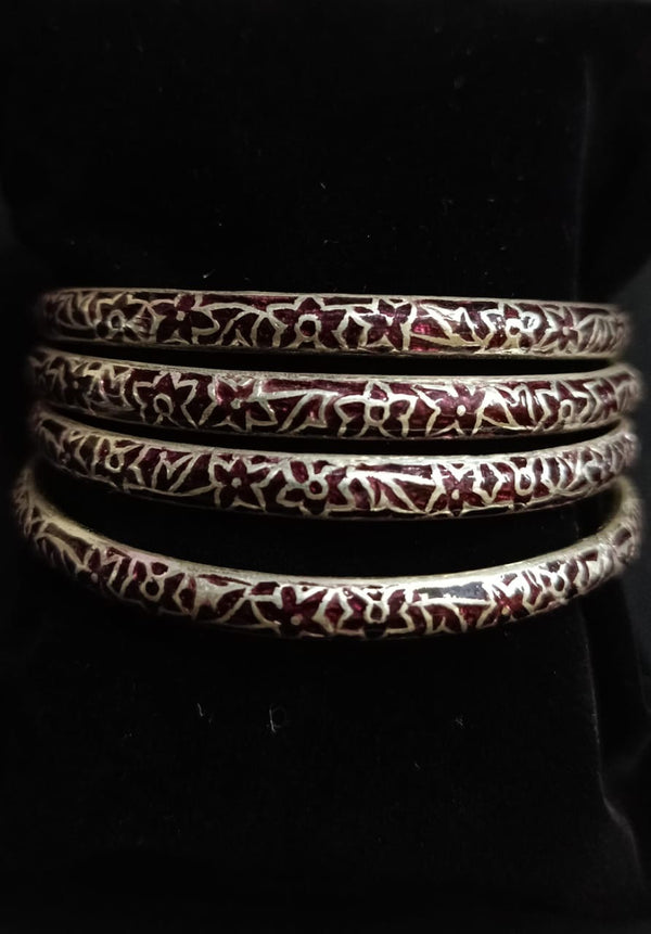 925 Silver Meenakari Bangles (2.4)
