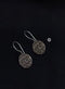 925 Coin Script Earrings
