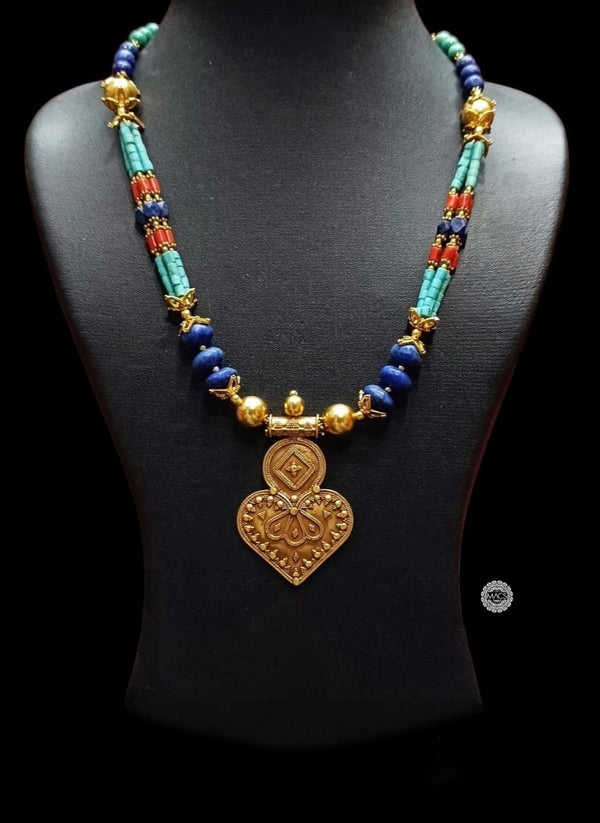 Gold plated Turquoise Necklace