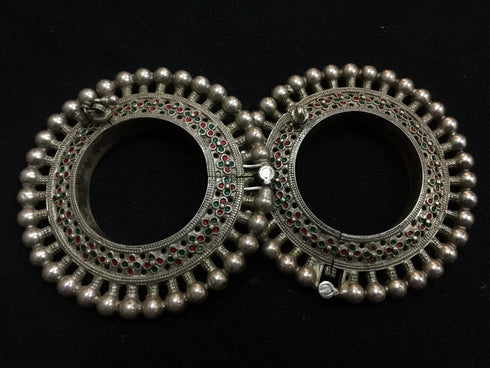 Vintage Silver Kada (Pair, Size 2.4)