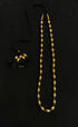 Single Line Gold Dholki Necklace