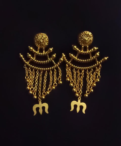 Gold plated Chain earrings
