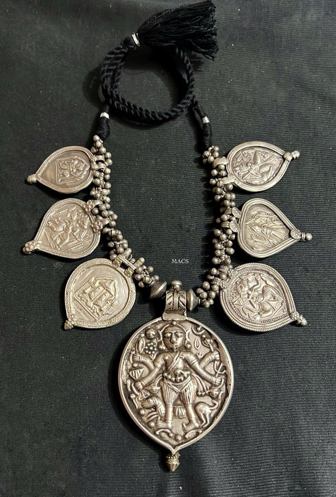 Vintage Silver Tribal Necklace