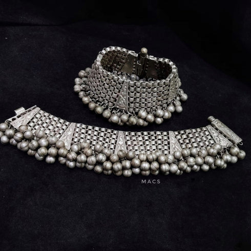 Vintage Silver Ghungaroo Anklet (pair)
