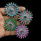 925 Silver Stone Ring, Turquoise ring, Pink zircon or kemp stone ring, Semiprecious stone big cocktail rings