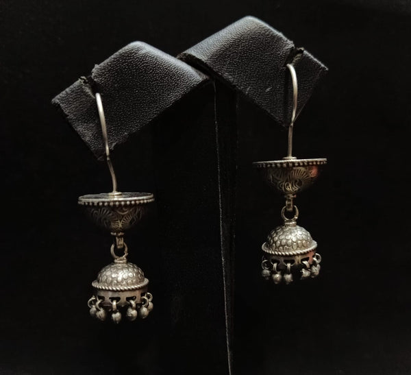 925 Silver Layered Hook Jhumka