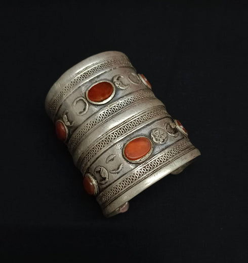 Vintage Silver Stone Kada- Size 2.5