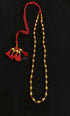 Single Line Gold Dholki Necklace