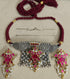 925 Silver Kundan Fish Set