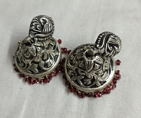 925 Peacock Chitai Jhumka
