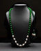 Dholki Green Beads Single Line Necklace