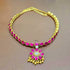 Jadau Kundan Attigai Necklace (Pink)