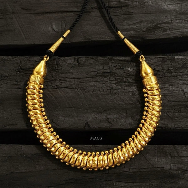 Gold Hammered Sutlada Necklace