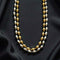 Two Line Silver-Gold Dholki Necklace