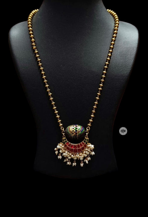 925 Kundan Pearl Necklace