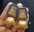 Goldplated Lapis Dualtone Jhumka