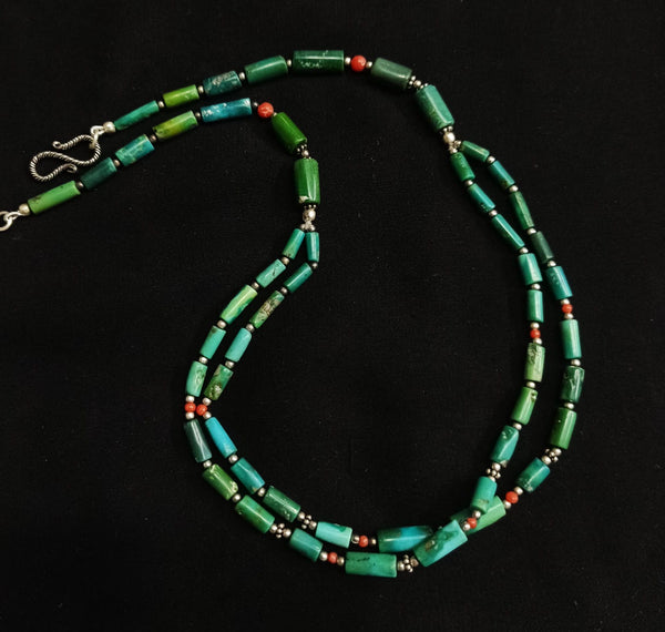 925 Silver Turquoise bead necklace