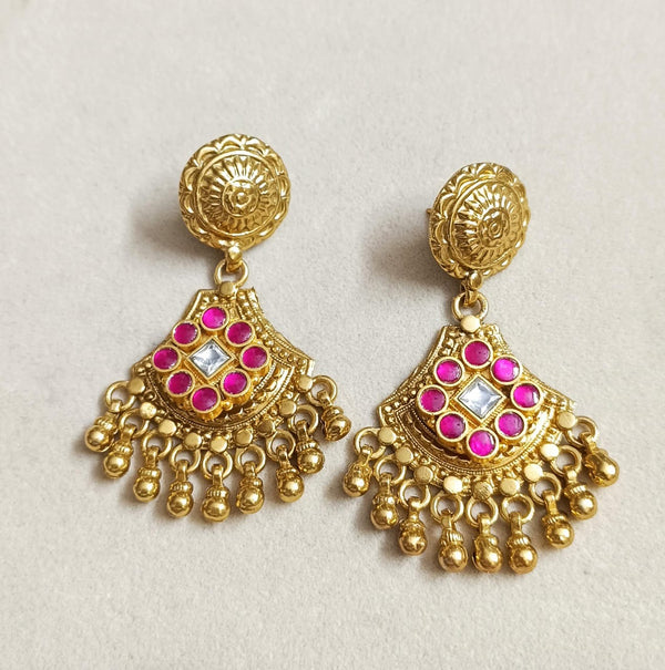 Kundan Gold plated Earrings