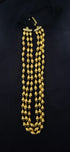 Three Line Gold Dholki Necklace