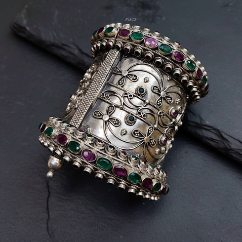 Statement Silver Long Kada (Size 2.2)