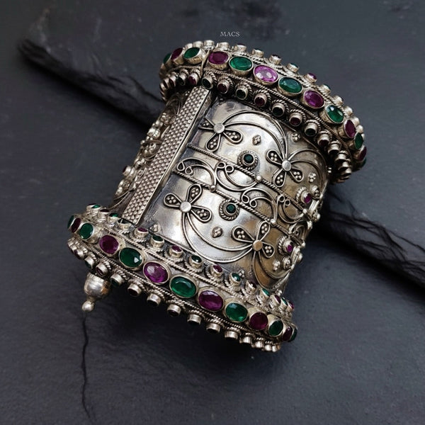 Statement Silver Long Kada (Size 2.2)