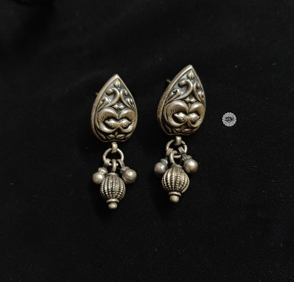 925 Silver Stud Drop Earrings