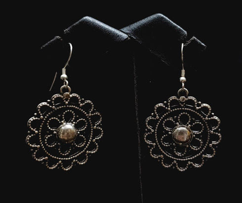 925 Silver Flower Earrings