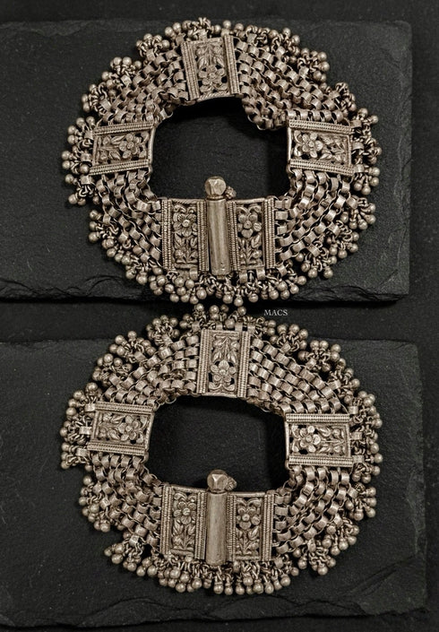 Vintage Silver Ghungaroo Anklet (pair)