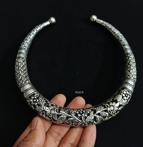 925 Reversible Silver Hasli Necklace
