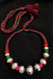 Multicolor Wax Bead Necklace (oversized beads)