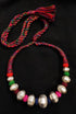 Multicolor Wax Bead Necklace (oversized beads)