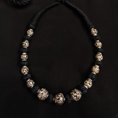 Chitai Silver Bead Necklace