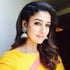Nayanthara silver jhumka earrings