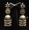 Pearl Layered Silver Jhumka