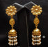Goldplated Pearl Flower Jhumka