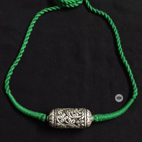 925 silver thread choker necklace