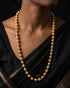 Goldplated Wax Carved Necklace